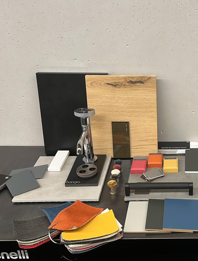 Come scegliere l'arredo bagno: progetto quotato con schede tecniche e campioni visionabili
